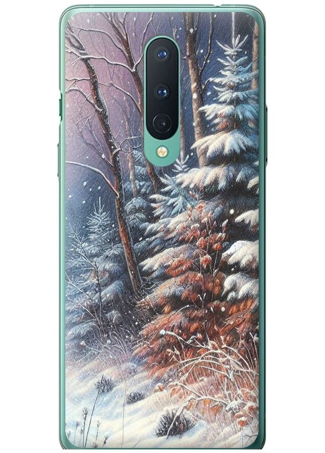 Силиконовый чехол 'Зимний пейзаж' для Endorphone OnePlus 8 (275463376)