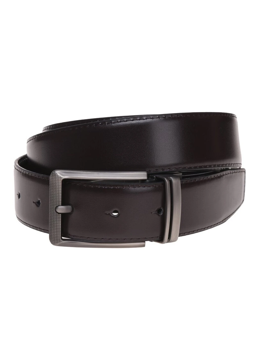 Двосторонній чоловічий шкіряний ремінь v1n061-1A Borsa Leather (266143243)