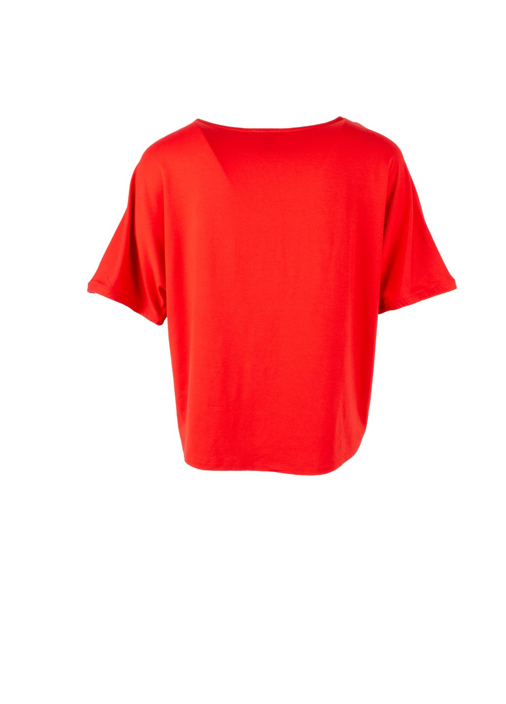 Красная летняя женская футболка красная tough chic Street One