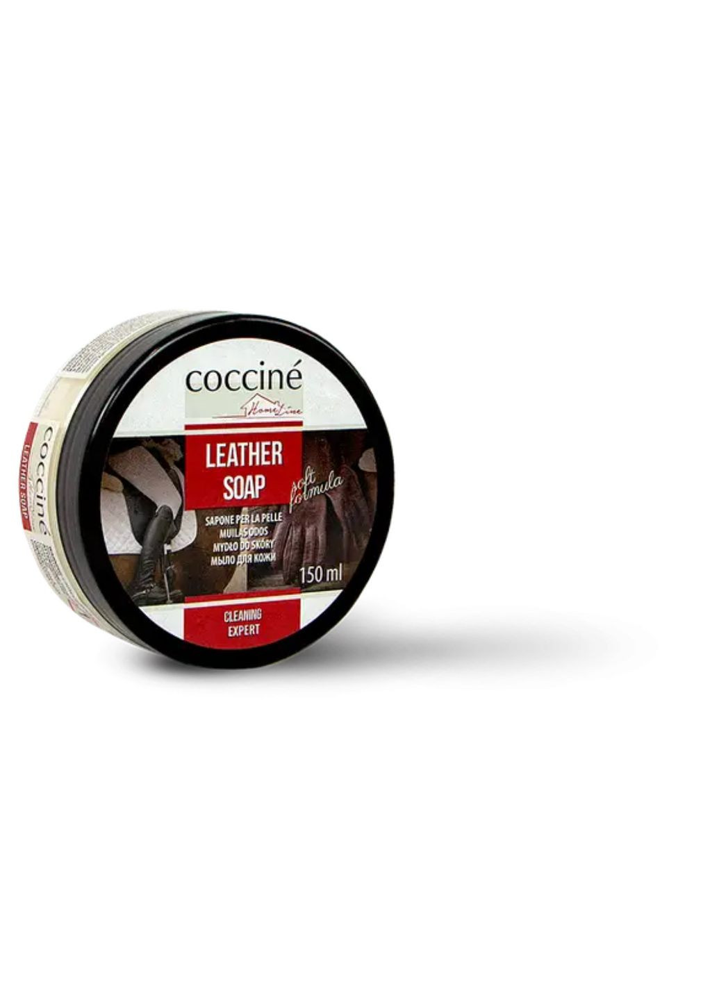 Спеціалізоване мило для очищення поверхонь зернистої шкіри. 150 г Coccine leather soap (277988594)