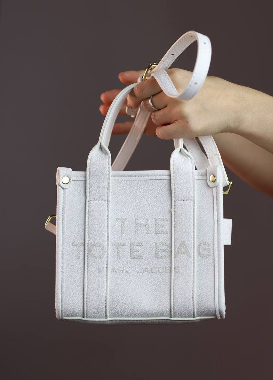 Сумочка з лого Marc Jacobs tote bag mini white Vakko (273782706)