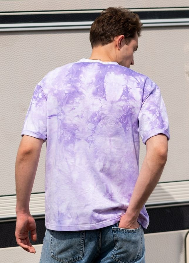 Фиолетовая футболка south tai dai purple с длинным рукавом Vakko
