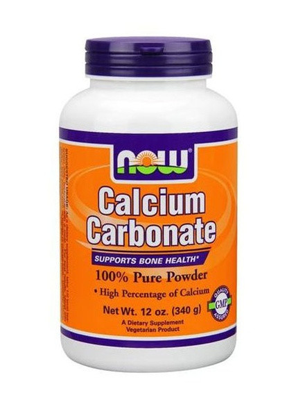 Calcium Carbonate Powder 340 g /200 servings/ Pure Now Foods (256725203)