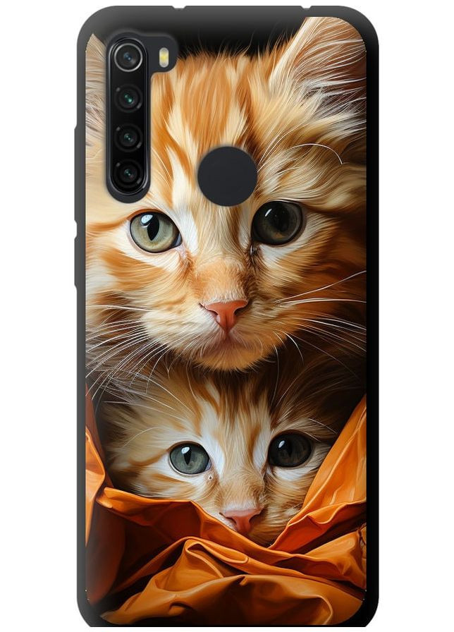 TPU чорний чохол 'Котики 2' для Endorphone Xiaomi Redmi Note 8 (267232036)