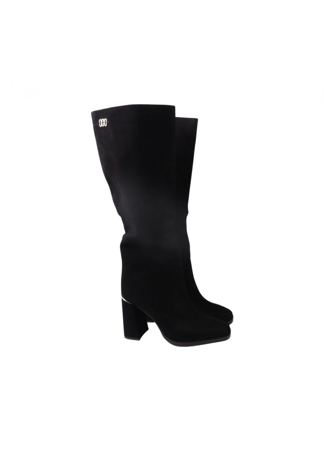 ботфорты женские черные натуральная замша Beratroni