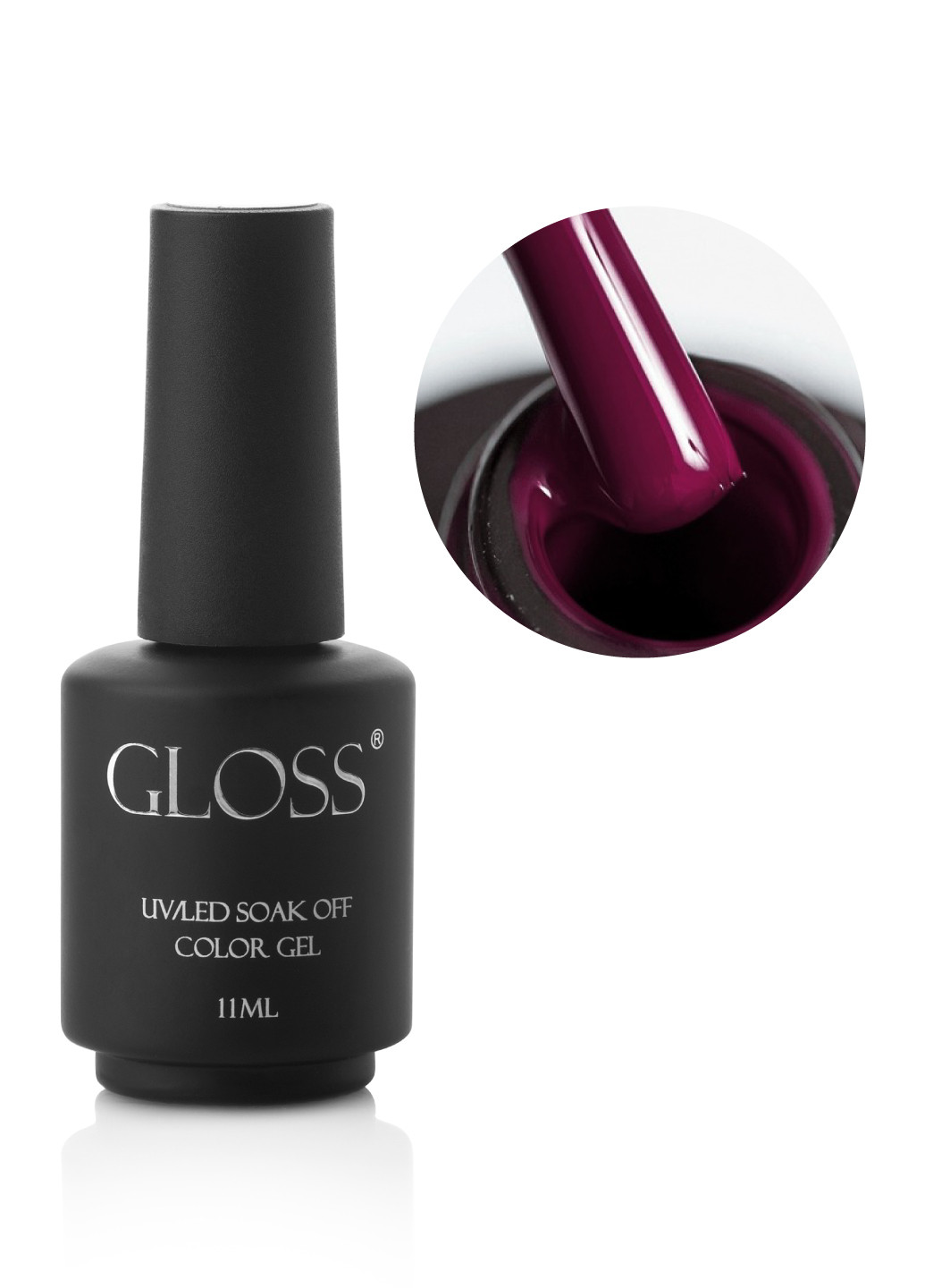 Гель-лак GLOSS 227 (темно-пурпурний), 11 мл Gloss Company троянда (269462417)