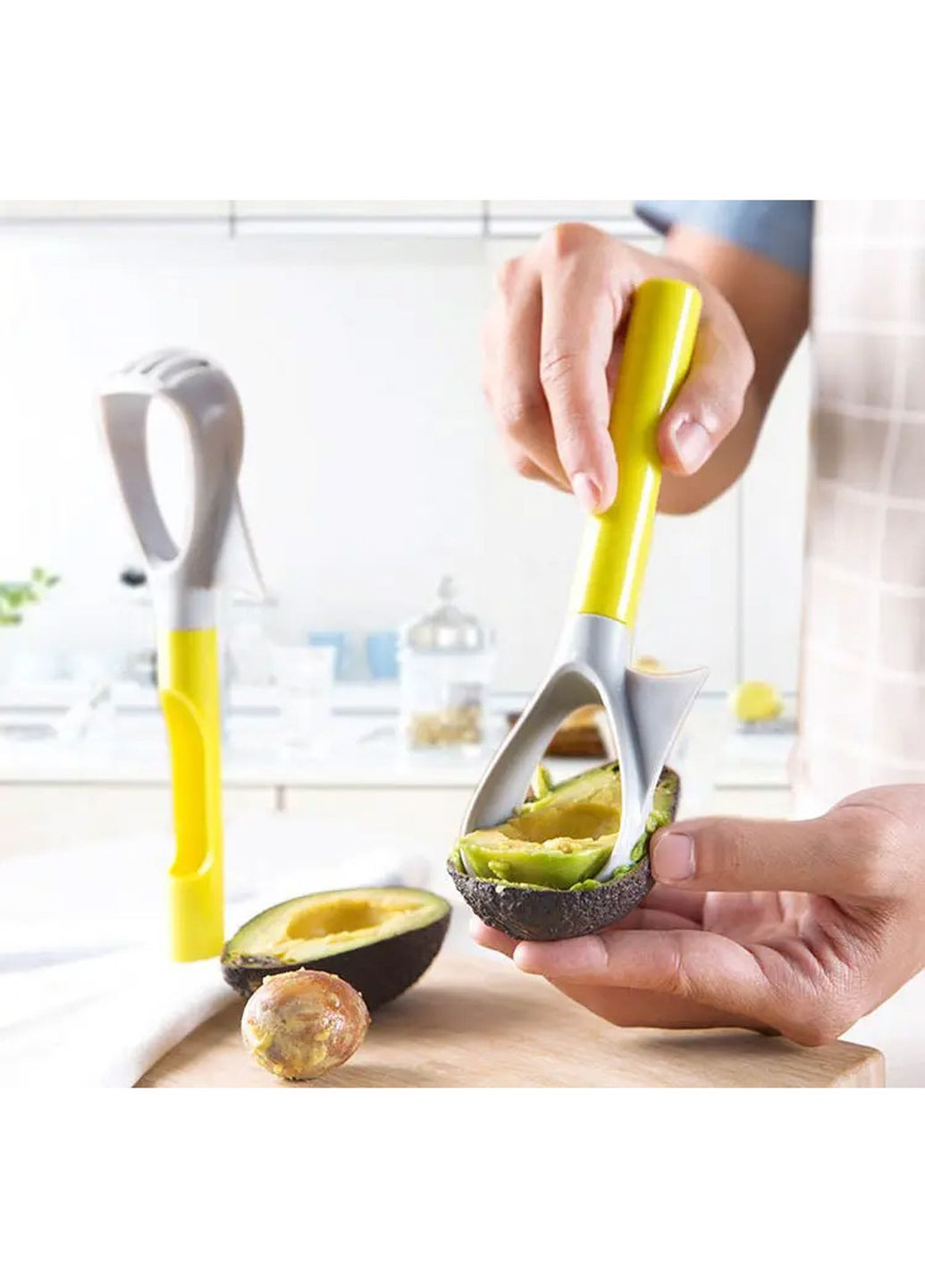 Нож для удаления сердцевины яблока авокадо фруктов пластиковый многофункциональный 5 в 1 Qsheng (260336388)
