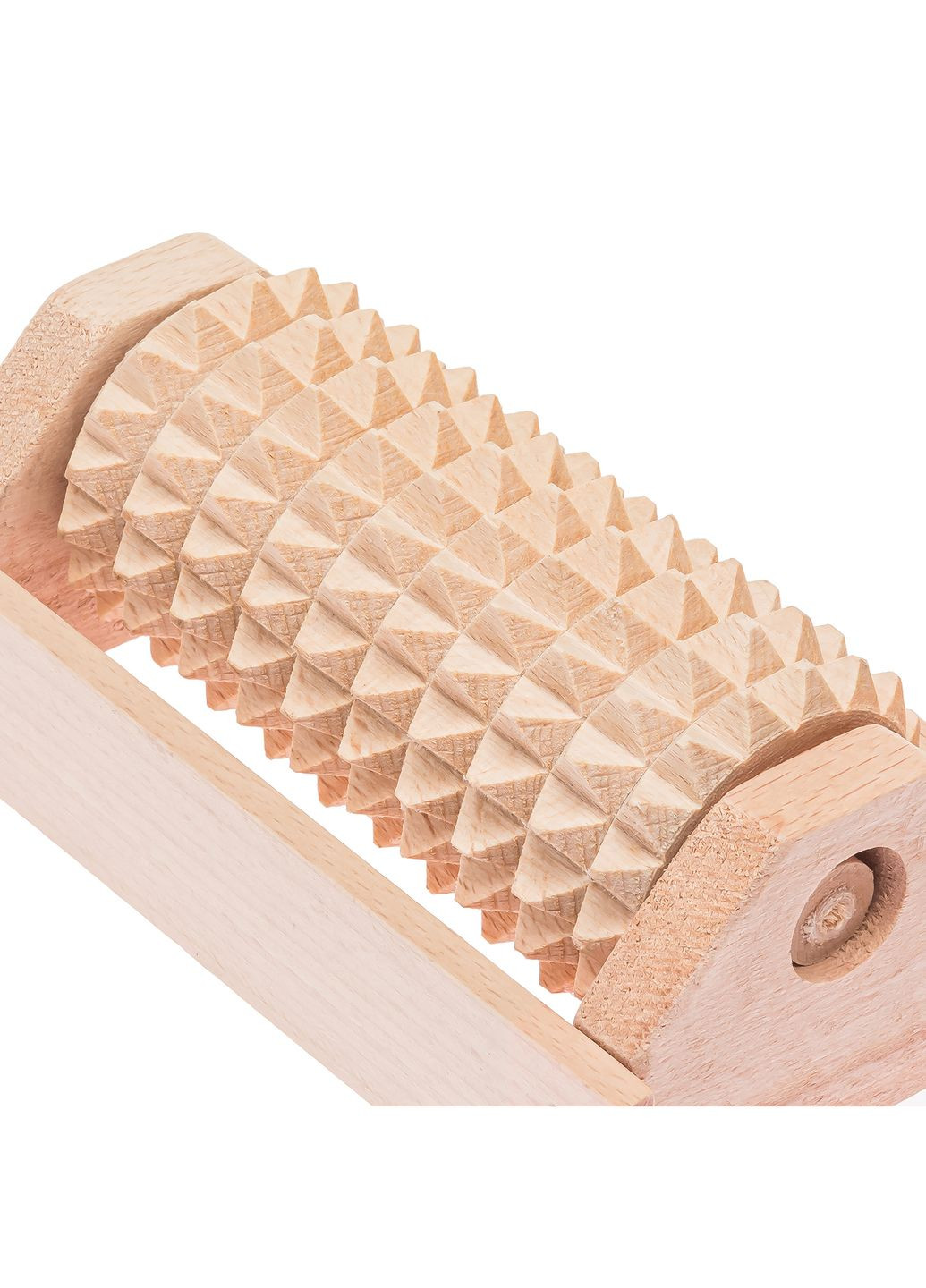 Массажер для ног деревянный зубчатый на 1 ролик 12.5х7х6 см Woodly (260009267)