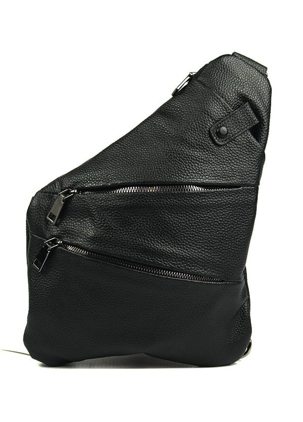 Нагрудная мужская кожаная сумка рюкзак слинг на одно плечо, наплечная сумочка из натуральной кожи No Brand (266493540)
