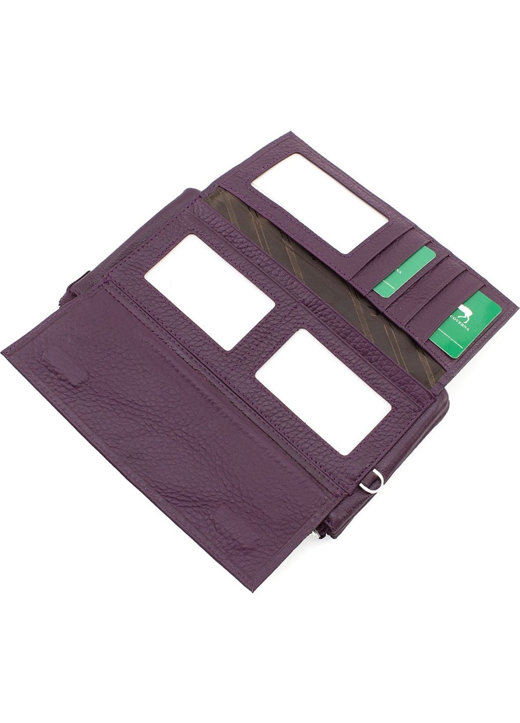 Женский кошелек-клатч с блоком для карточек на молнии 10,5х20,5 6052-11(17082) Фиолетовый Marco Coverna (259752512)