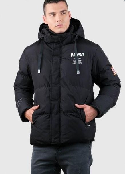 Чорна куртка демісезон,чорний з принтом білий, Glo-Story