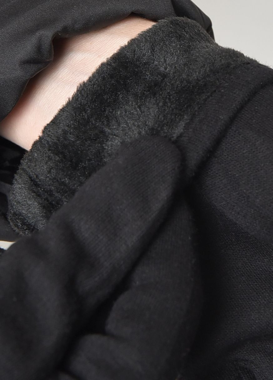 Перчатки женские на меху черного цвета Let's Shop (263278175)