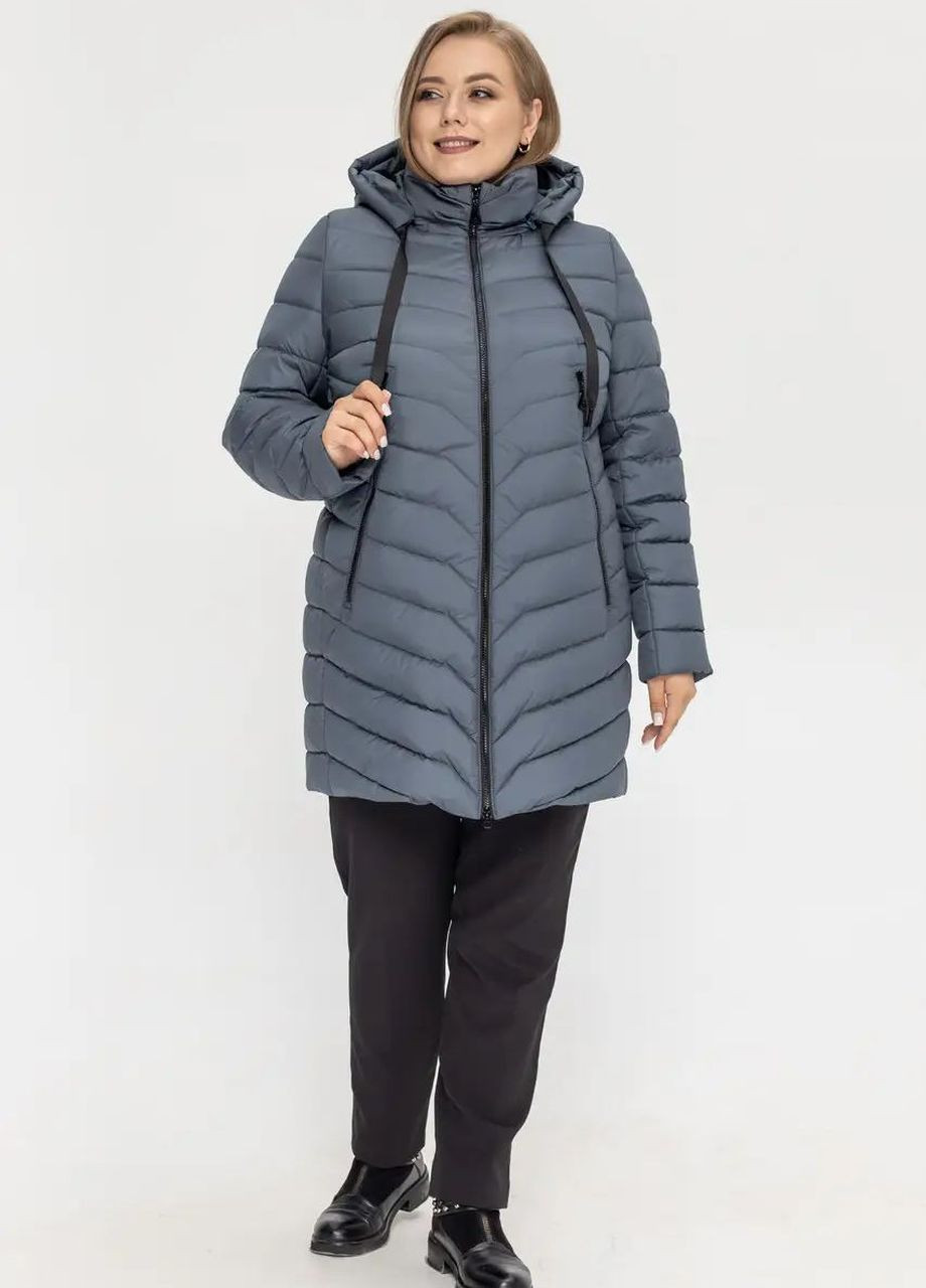 Морської хвилі демісезонна демісезонна жіноча куртка великого розміру SK