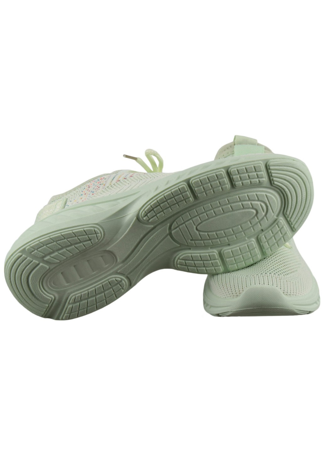 Зеленые демисезонные женские кроссовки 199069 Baderus