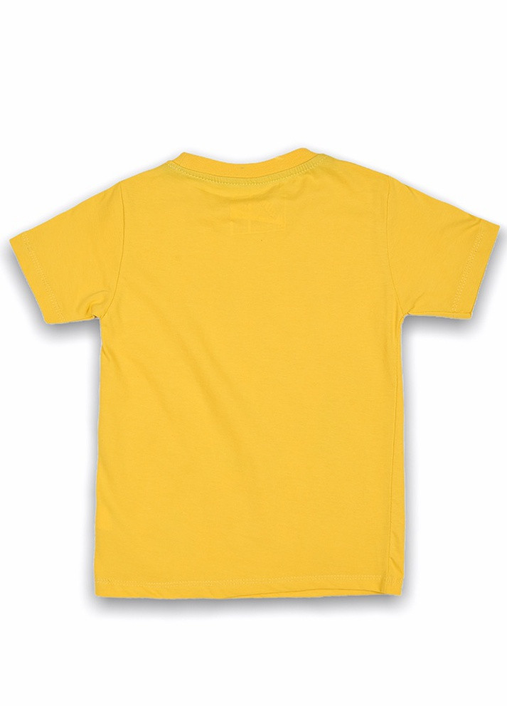 Желтая летняя футболка детская жёлтая Let's Shop