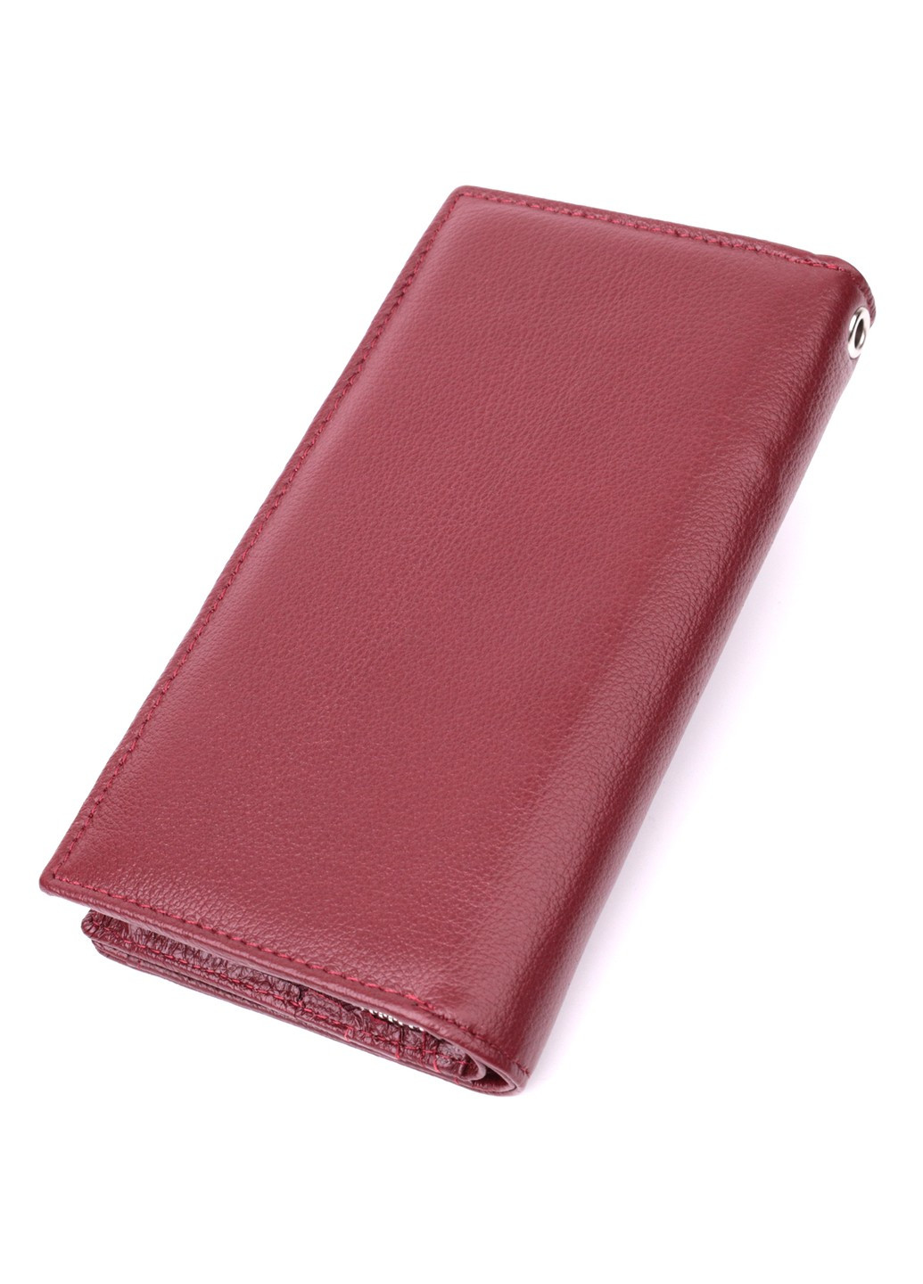 Современный кошелек-клатч для стильных женщин из натуральной кожи 22534 Бордовый st leather (277980544)