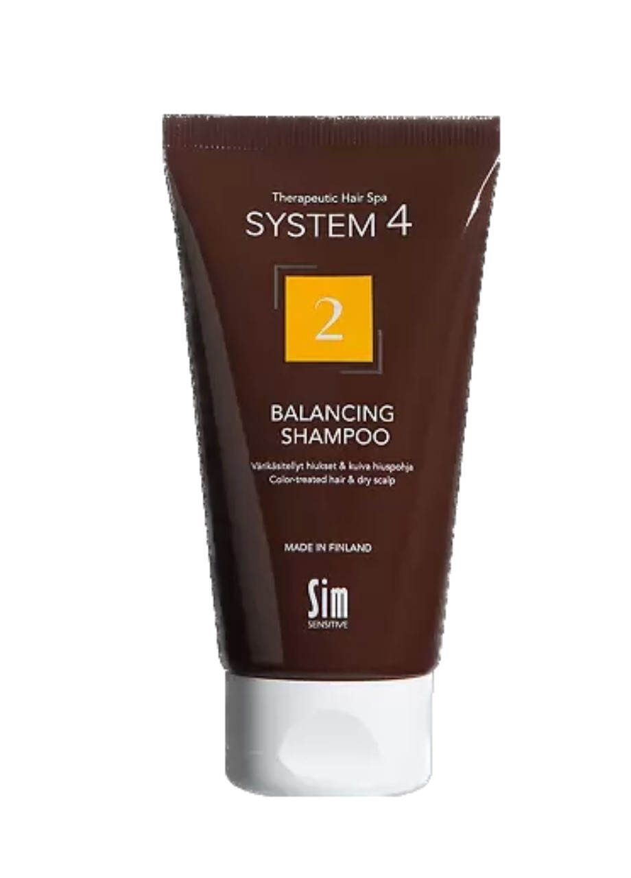 Шампунь для сухой кожи головы и поврежденных волос System 4 Balancing Shampoo 75 мл Sim Sensitive (267646970)