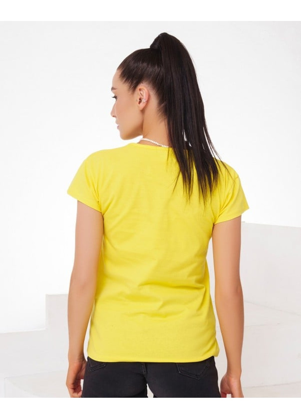 Жовта футболка wn20-248 жовтий ISSA PLUS