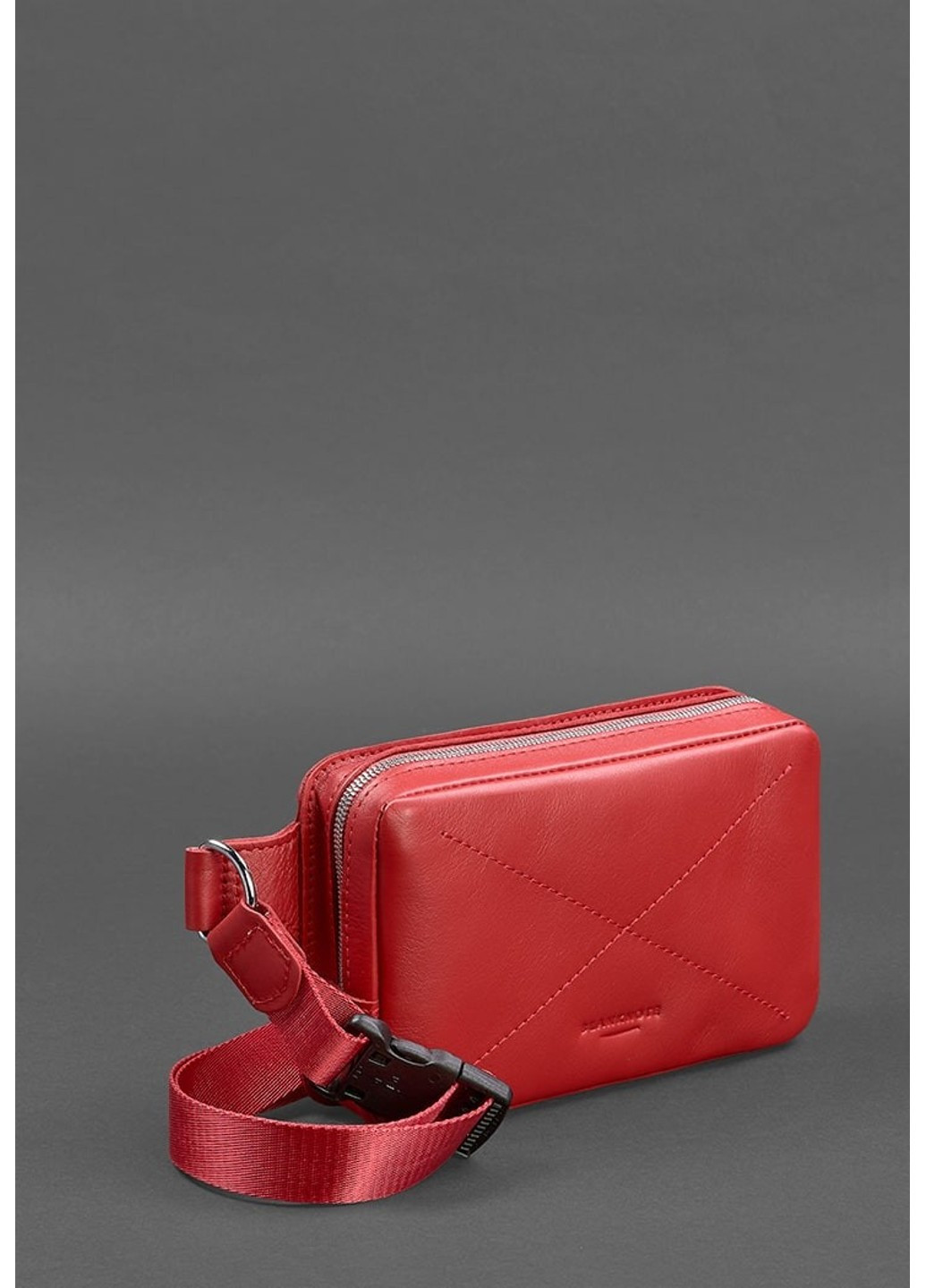 Кожаная поясная сумка Dropbag Mini красная BN-BAG-6-RED BlankNote (263519276)