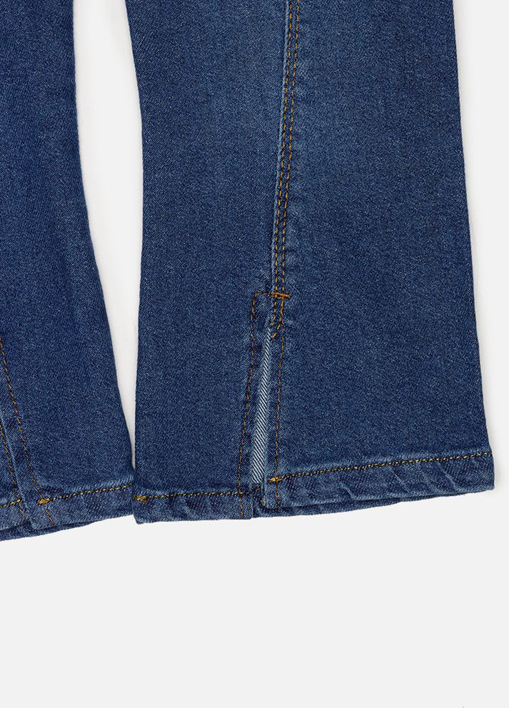 Синие демисезонные джинсы для девочки цвет синий цб-00226730 Sercino