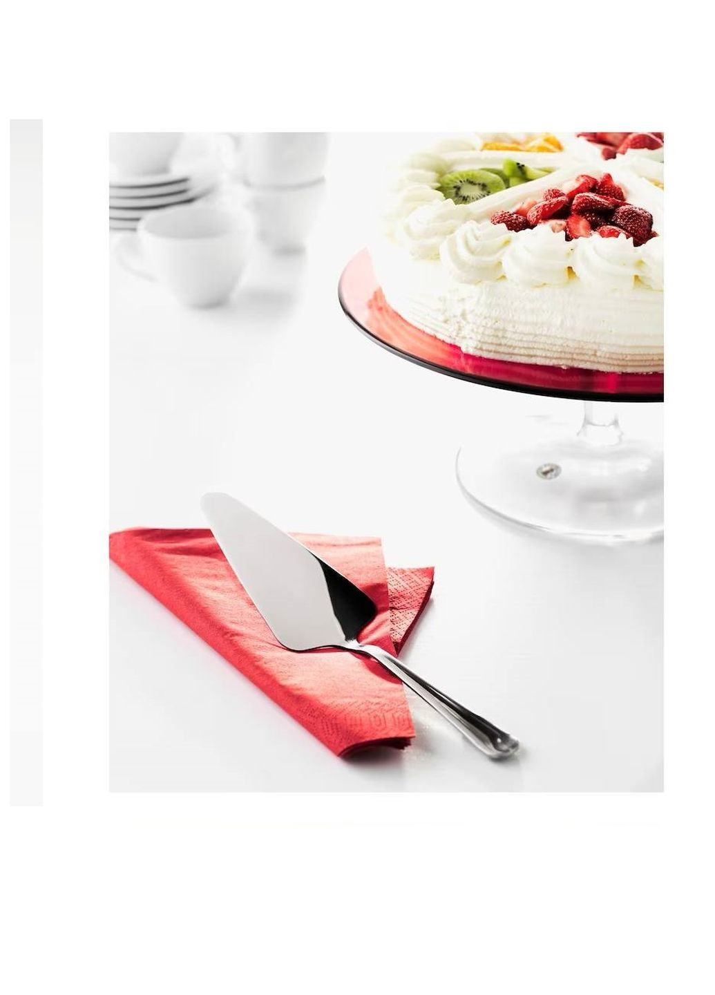Лопатка для торта, нержавіюча сталь, 25 см IKEA dragon (263353122)