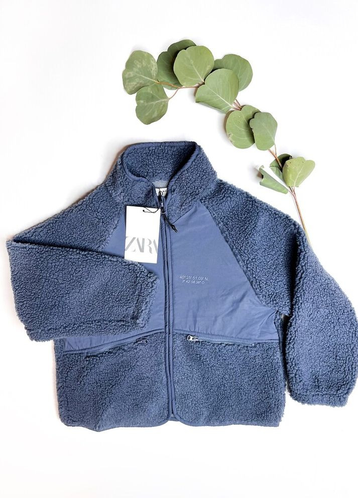 Синяя демисезонная демисезонная куртка 122 см синий артикул л130 Zara