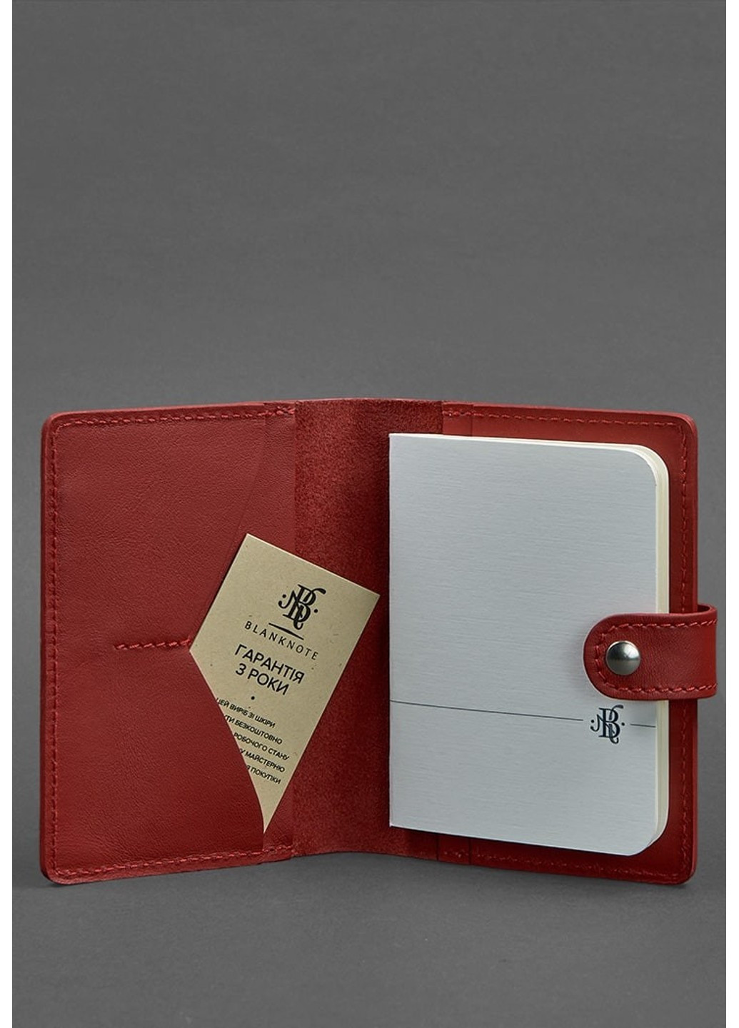 Кожаная обложка для паспорта 3.0 красная BN-OP-3-RED BlankNote (263519262)