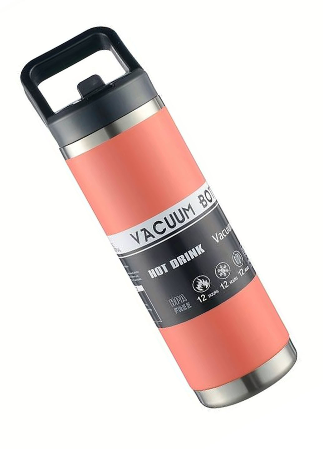 Чашка термос вакуумна Vacuum Bottle 987A з подвійними стінками з нержавіючої сталі 600 мл A-Plus (273425176)
