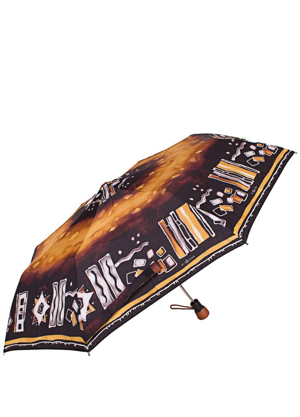 Парасолька жіноча коричневий стильний напівавтомат Airton (262975909)