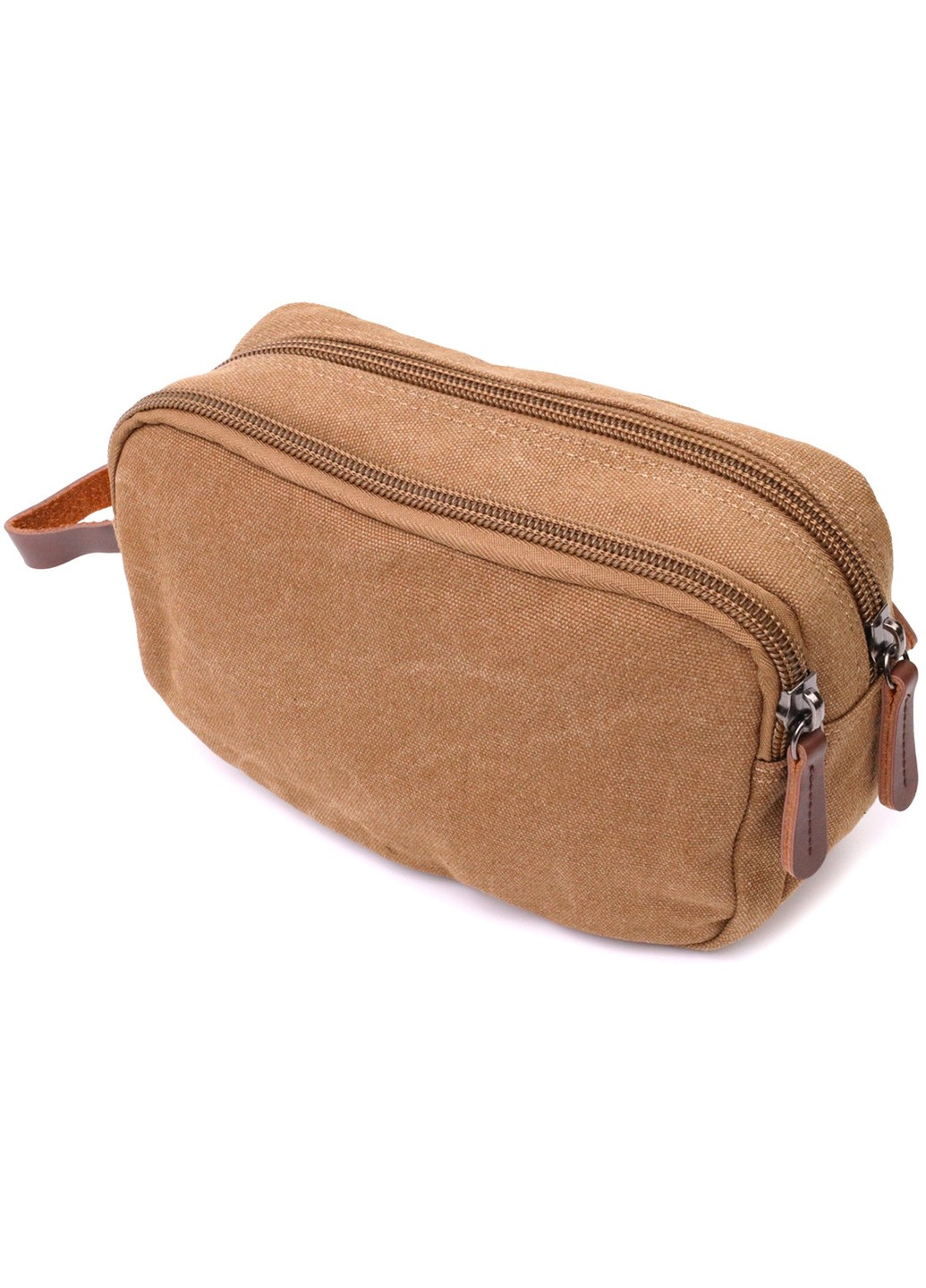 Барсетка для мужчин на два отделения из качественного текстиля 22235 Коричневый Vintage (267925313)