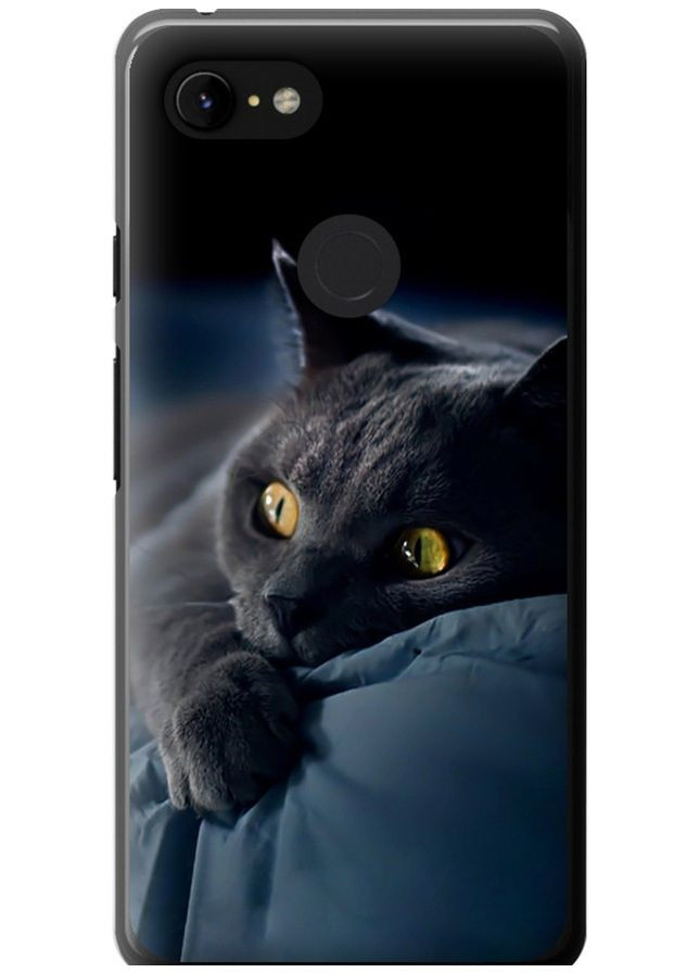 2D пластиковый чехол 'Дымчатый кот' для Endorphone google pixel 3 xl (265226684)