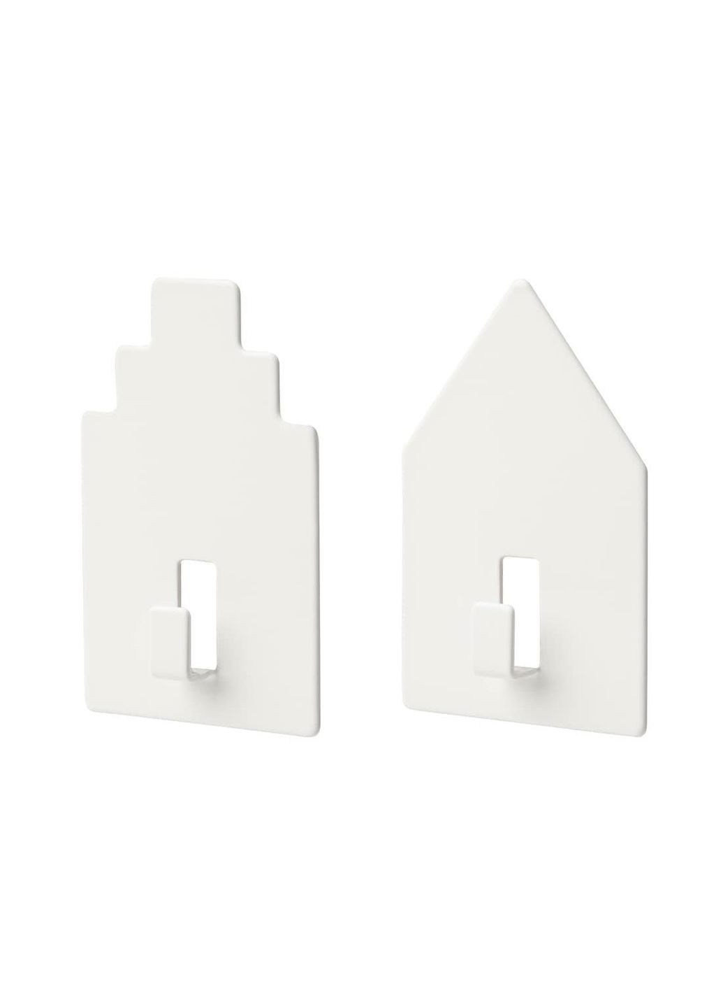 Гачок самоклеючий будинок/білий (2 шт) IKEA tippvagn (263940666)