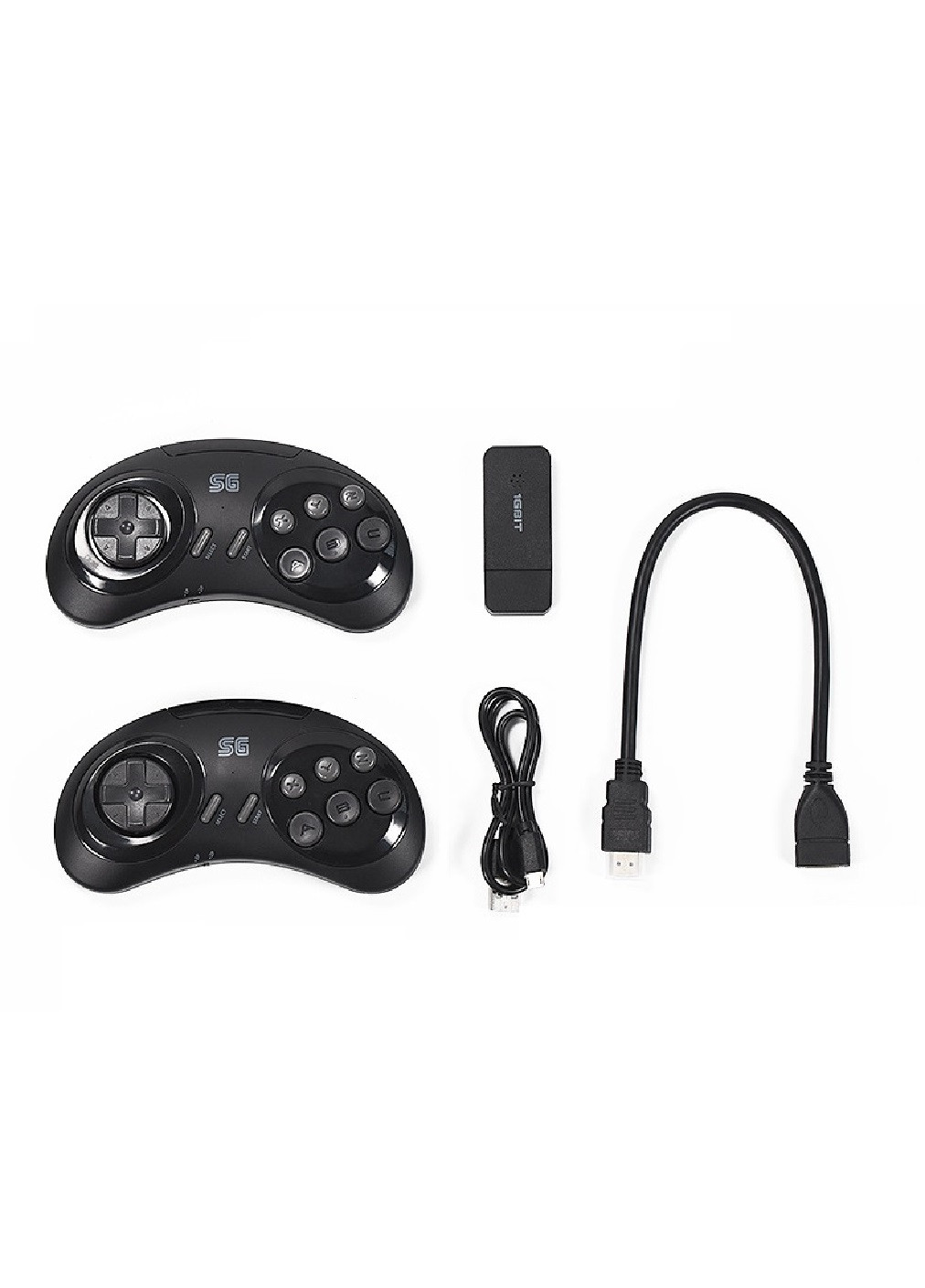 Ігрова консоль приставка бездротова портативна SEGA Y2 SG Bluetooth на 900 ігор 2 джойстика (474504-Prob) Чорна Unbranded (258616545)