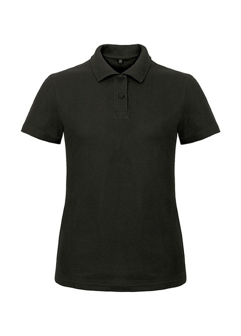 Черная женская футболка-тенниска B&C