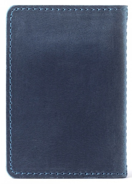 Шкіряна обкладинка на id паспорт, для документів (права, техпаспорт) Villini 017 Синій Martec (259164681)