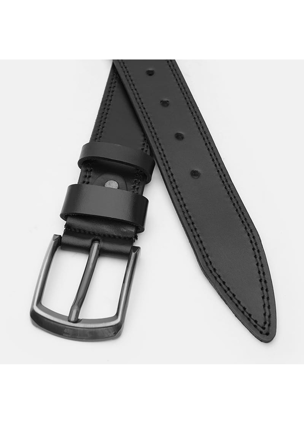 Шкіряний чоловічий ремінь Borsa V1115FX20-чорна шкіря Borsa Leather (266143157)