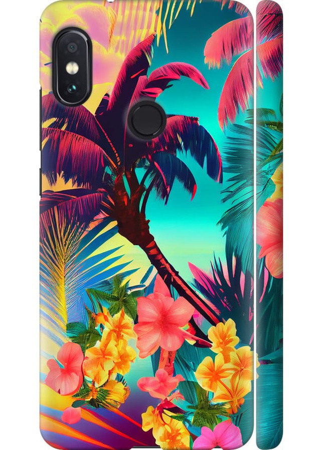 3D пластиковый матовый чехол 'Тропики v2' для Endorphone Xiaomi Redmi Note 5 (258173591)
