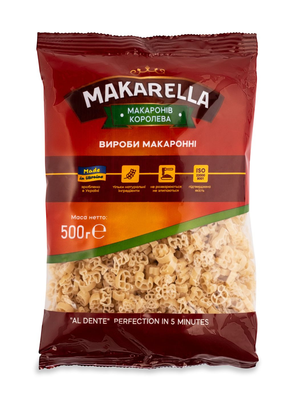 Макаронні вироби Веселі звірята MAKARELLА 500 г (4820055303330) Makarella (266989178)