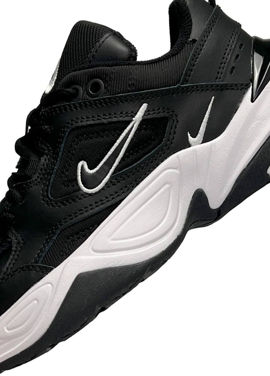 Черные демисезонные кроссовки женские, вьетнам Nike M2K Tekno Premium Black White