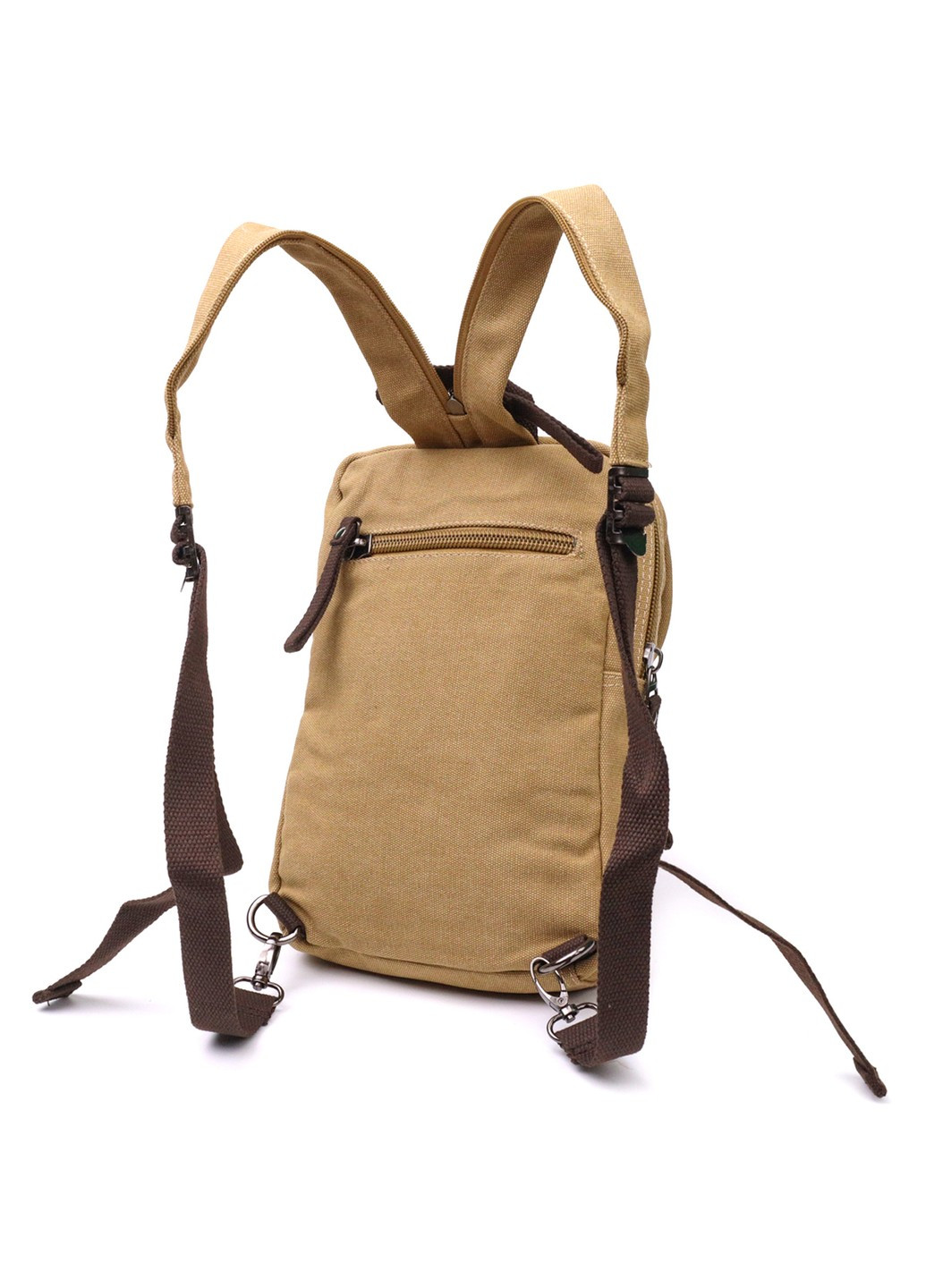 Удобный рюкзак для мужчин из плотного текстиля 22185 Песочный Vintage (267925320)