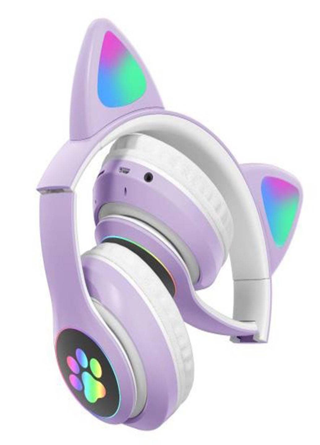 Бездротові Bluetooth навушники з котячими вушками з мікрофоном FM радіо + AUX, підсвічування Cat STN-28 (259504013)
