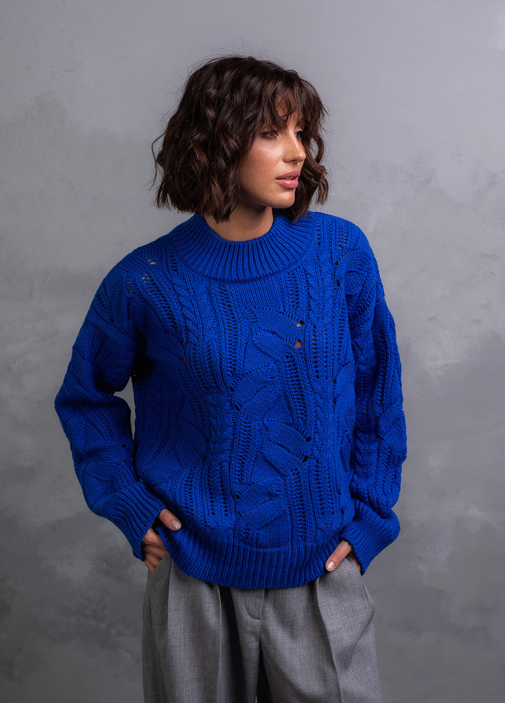 Синій светр жіночий Viviami