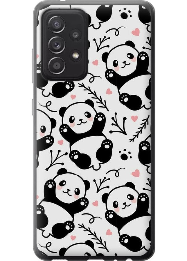 Силикон с усиленными углами чехол 'Панды' для Endorphone Samsung Galaxy A52 (258485561)