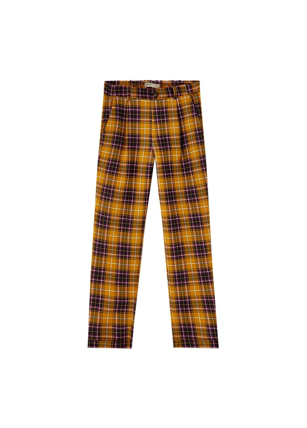 Брюки демисезон,желтый-фиолетовый, Pull & Bear (278014170)