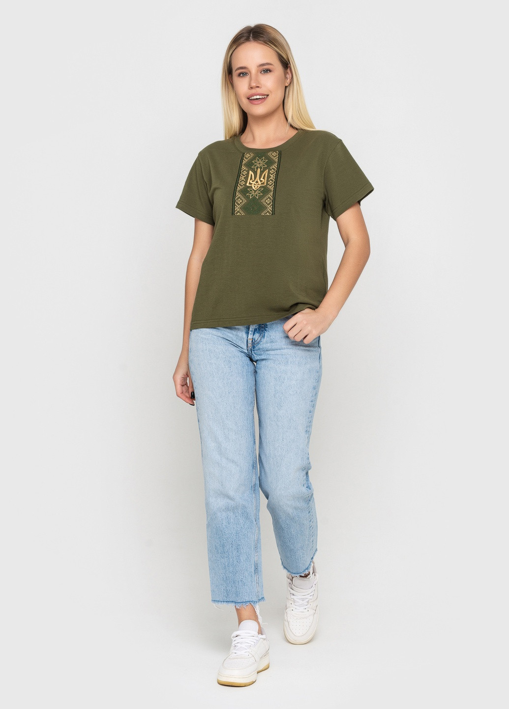 жіноча з вишивкою Герб BeART футболка (258658828)
