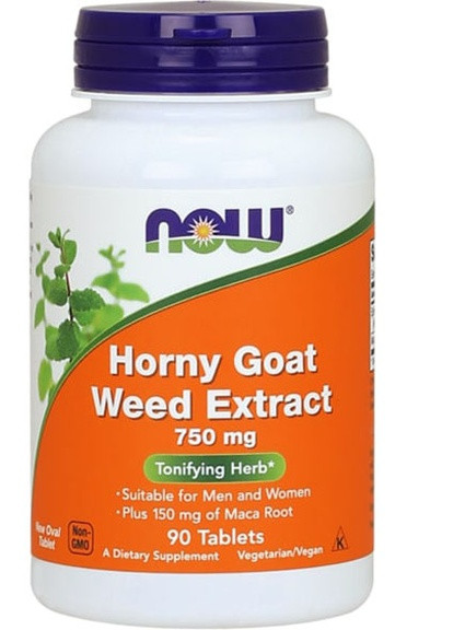 Horny Goat Weed 750 mg 90 Tabs Now Foods (256720545)