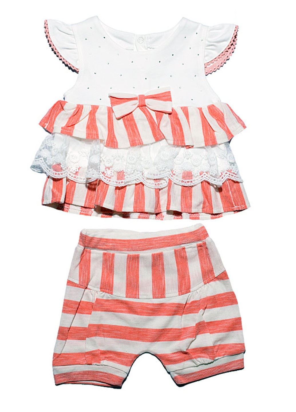 Персиковий мереживний комплект mymio baby Kids