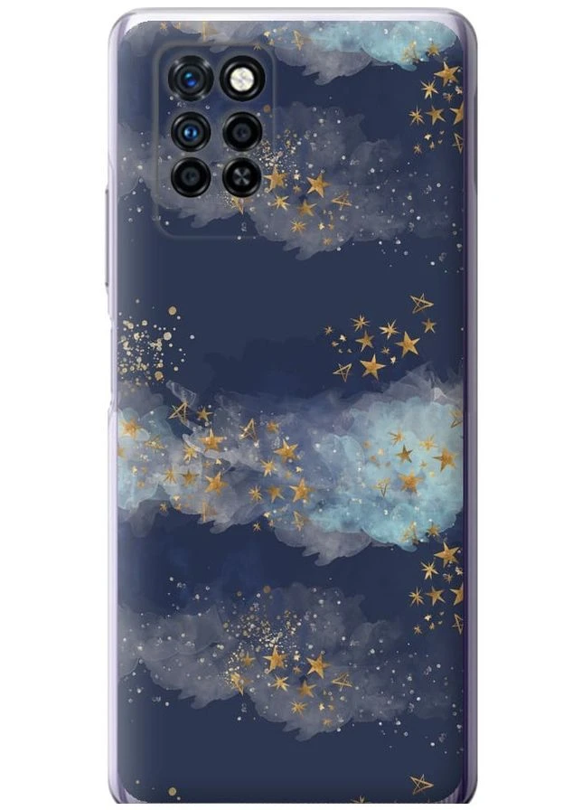Силіконовий чохол 'Ніч золоті зірки' для Endorphone Infinix Note 10 Pro (276321586)