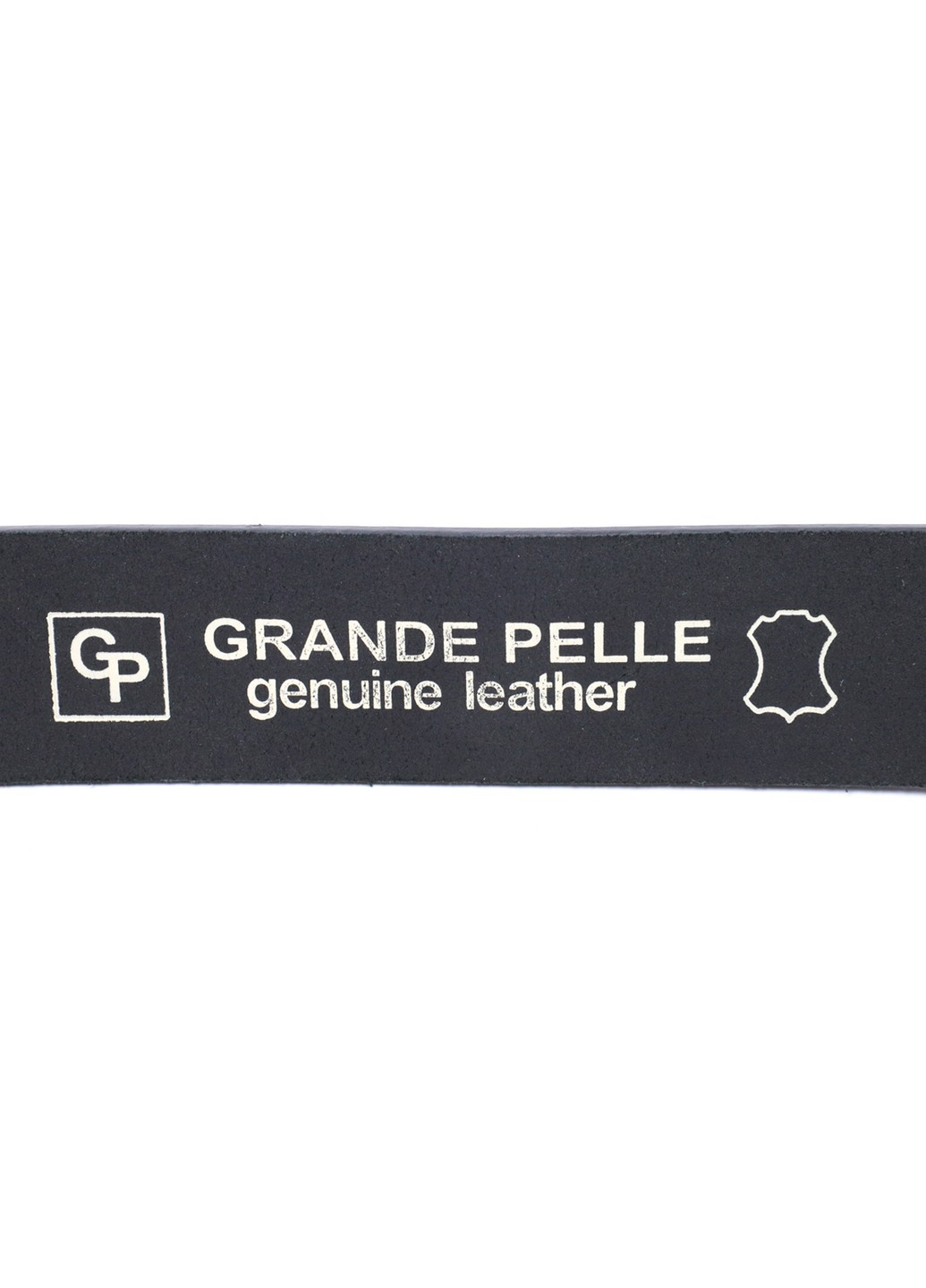 Кожаный брючный ремень для мужчин из квадратной пряжкой 11678 Черный Grande Pelle (267932203)