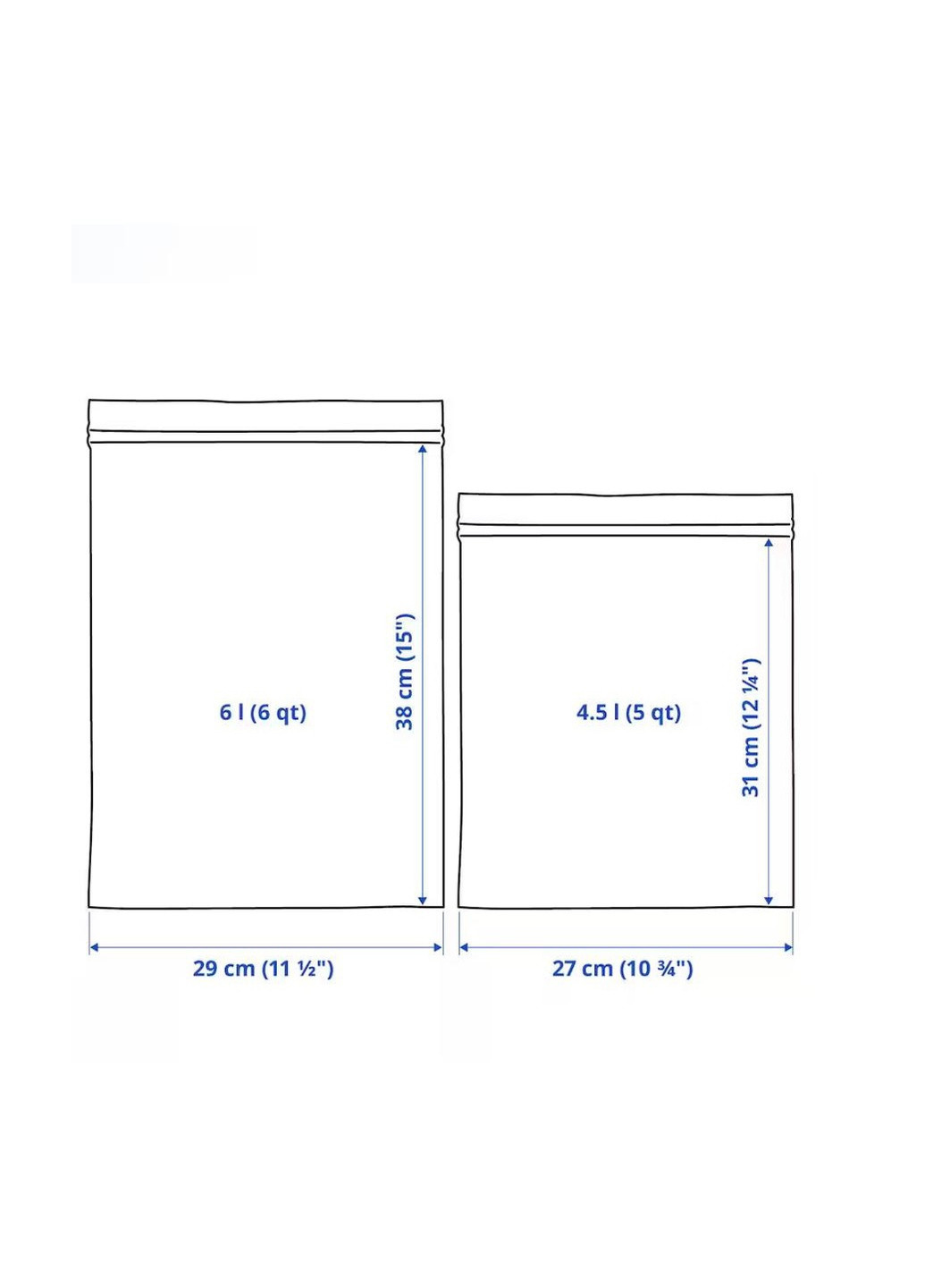 Пакети для продуктів/заморожування (30 шт) IKEA istad (259271327)